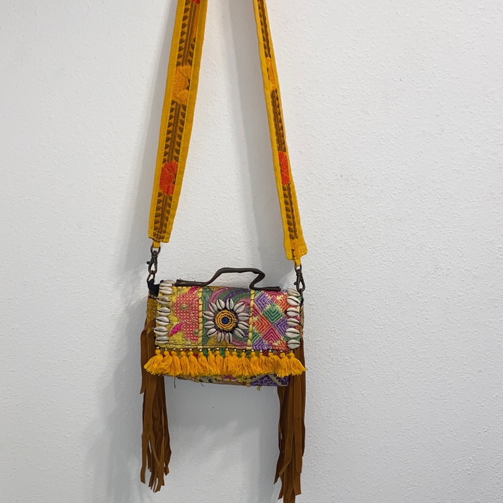 Colorful Bohemian Fringe Bag - Picture 3 of 13